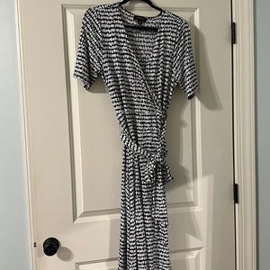 Faux wrap dress